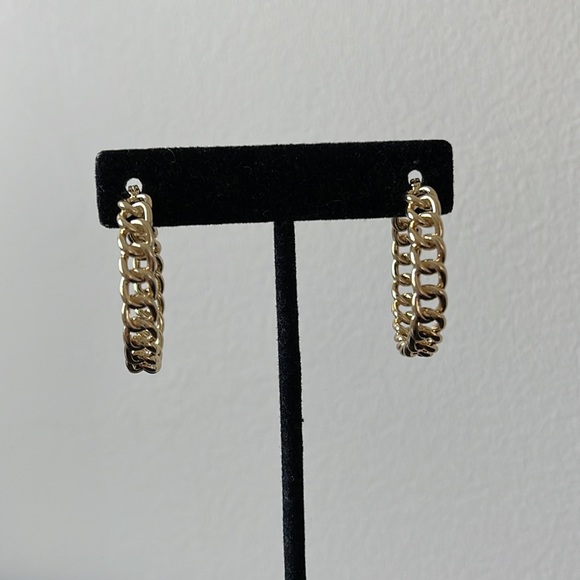 Jewelry Closed Hoop Chain Earrings Poshmark